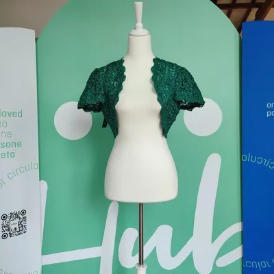 Copri spalle Vintage di Renato Balestra, taglia S, color verde