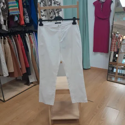 Pantaloni Stefanel, taglia S, colore bianco