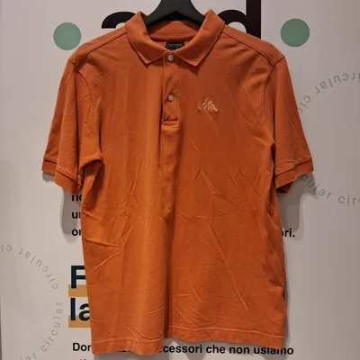 Polo arancione, taglia S, marca Kappa