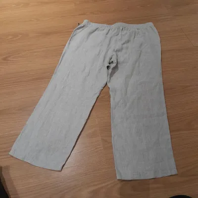 Pantaloni Carla Ferroni, tg 52, color beige chiaro