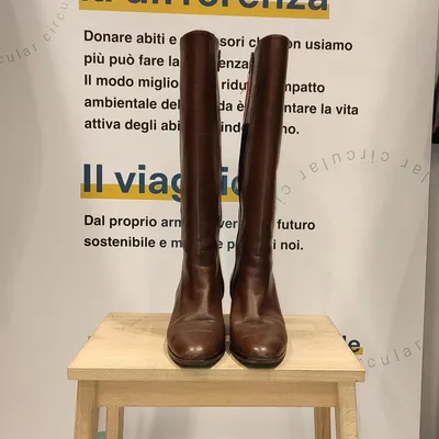 Stivale vintage, Antonio Palizzolo linea confort, in pelle al ginocchio