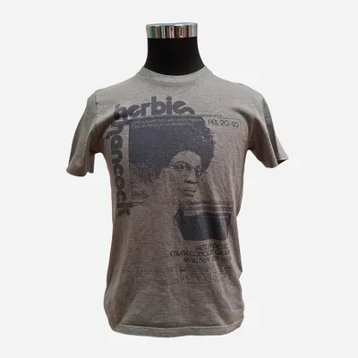 T-shirt Carhartt, tg S, color grigio chiaro con stampa frontale blu