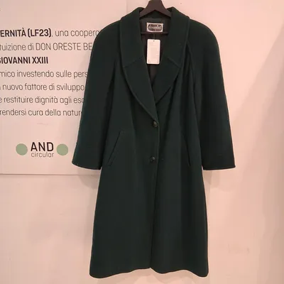 Cappotto Elena Mirò, tg XL, color verde scuro