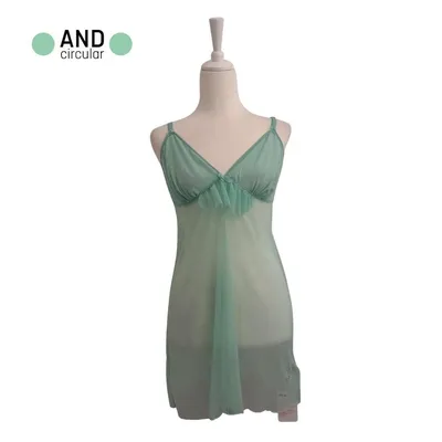 Romantico baby-doll, tg XL, color verde tiffany, marca Fila, nuovo con cartellino