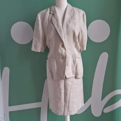 Abito spezzato Chene, taglia 46, colore beige
