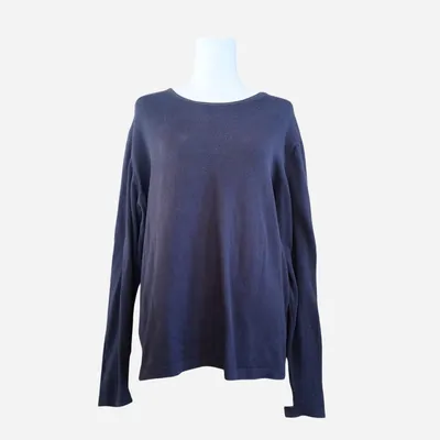 Maglietta blu, taglia M, Burberry, composta al 100% in cotone