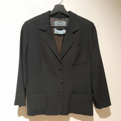 Blazer Prada, tg 46, color grigio scuro
