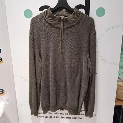 Maglione uomo Autumn Glow, taglia 56, colore verde oliva