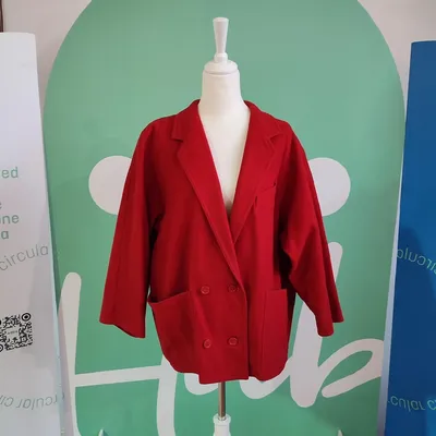 Blazer rosso Pennyblack donna con spalline all'interno