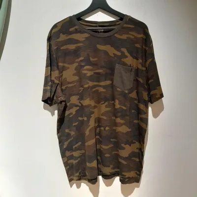 T-shirt Gap, tg XL, color verde stampa militare