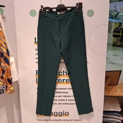 Pantaloni Rinascimento taglia XS, colore verde bottiglia