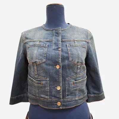 Giacca corta di jeans Liu Jo, tg 46, color blu
