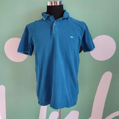 Polo blu, marca Carrera, taglia L, in buono stato