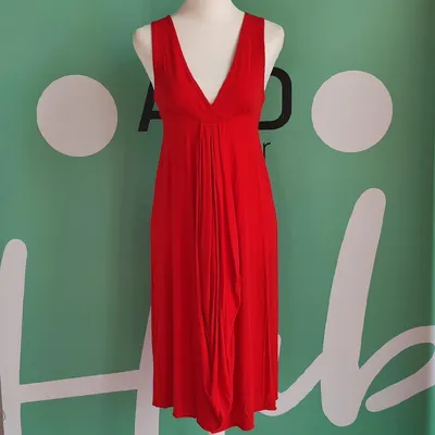 Abito stretch elegante Guess by Marciano, tg 40, colore rosso vermiglio