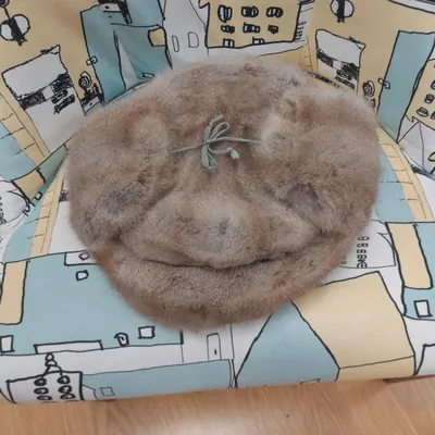 Cappello donna in pelliccia volpe argentata
