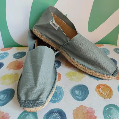 Mocassini Espadrilles da uomo, nr 46, color grigio