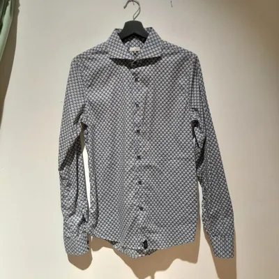 Camicia Karl Mommoo, tg M, color fantasia blu bianca e gialla