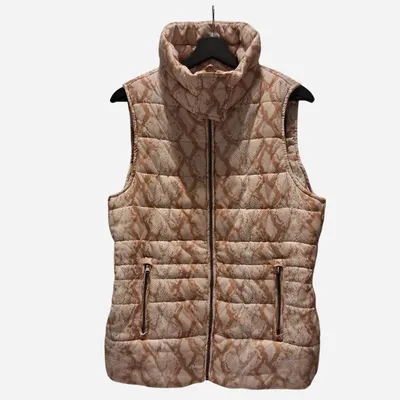 Smanicato Guess, tg M , color panna e marrone , fantasia astratta