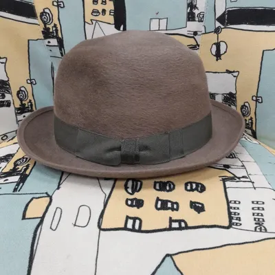 Cappello Fedora "Hat" in feltro marrone chiaro, taglia 4 e 1/2