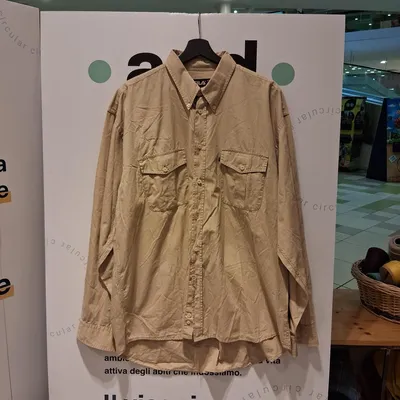 Camicia Fila, taglia 56, colore beige sabbia