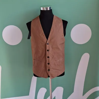 Gilet di colore marrone, marca My Math, taglia 50