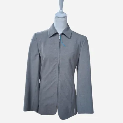 Blazer con cerniera, Trussardi, taglia 42, composto al 65% in poliestere, al 30% in viscosa, al 5% in elastane