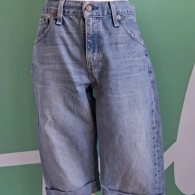 Jeans shorts Levis, taglia M, colore azzurro