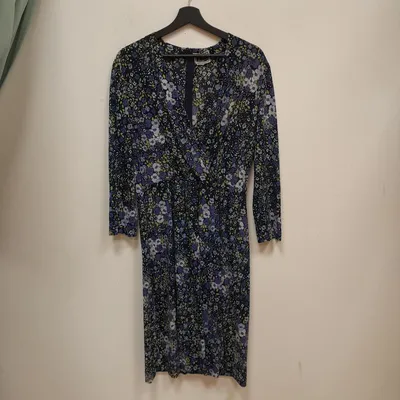 Abito Luisa Spagnoli, taglia L, colore blu e multicolor